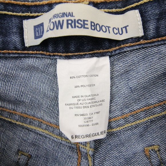 Gap Limited Edition Women's Bootcut Jeans Low Rise Stretch Cotton Size 6 - Picture 8 of 10